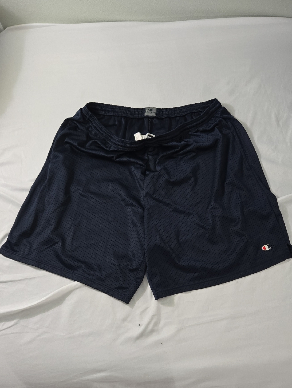 Champion Men’s Navy Blue Athletic Mesh Shorts